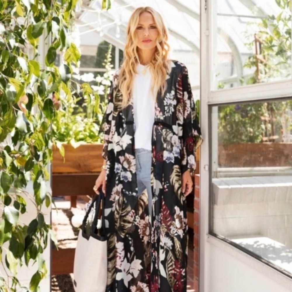 NWT Walker Baker Tulum Tropical Print Caftan OSFM